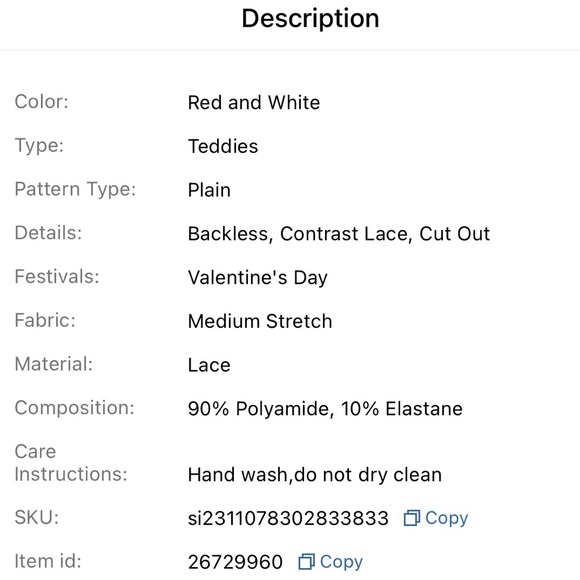 💕 Lace Backless Teddy 💕 - Picture 6 of 8